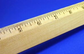 The rule shows the small size of the penis
