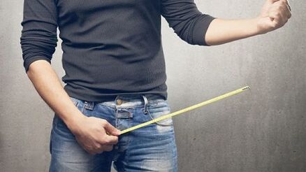 Measurement of penis before increasing